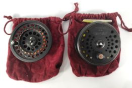 Two pre-owned House of Hardy items - a Hardy viscount disc LA 5/6 fly reel and a Hardy fly reel spoo