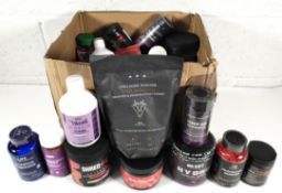 A quantity of assorted multi vitamins/supplements related items to include APE Nutrition collagen po