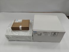 Four as new Eaton 10-50 Zone Expandable Control Panel with keypad (I-onG2SM-KPZ).