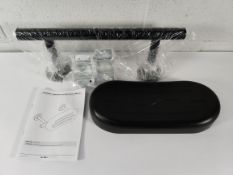 An as new Nymas Group stainless steel back rest rail and pad (REF: F22-B220-LSC).