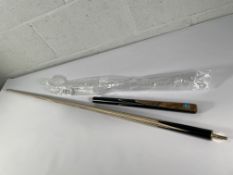 An as new Pegasus 3/4 jointed ash snooker cue.