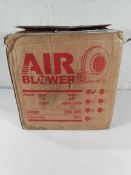 A boxed as new Costway air blower 750W with ground stakes (requires UK adaptor).