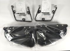 As new Motea Craftride motorbike saddle bags and support guards, possible Honda Rebel 500/CMX 500 fi