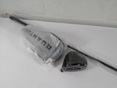 An as new Callaway tri-force carbon quantum driver and an as new Fujikura Ventus 6-X shaft.