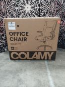 A boxed as new Colamy high back office chair in black (5309).
