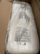 A boxed as new COLAMY Large Ottoman Storage Box OTW01, white.