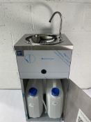 An as new mobile sink from 'The Mobile Sink Company' (model unknown).