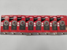 Eight as new MIlwaukee Starlock Multi-Tool Blade, 52mm x 37mm (48-90-6061).