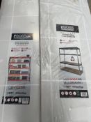 Two as new RB Boss Boltless Freestanding Shelving Units (4 and 5 tier).
