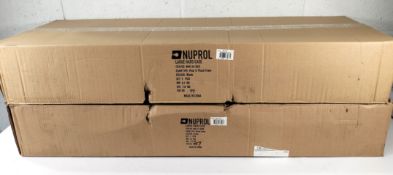 Two as new Nuprol Large hard cases 1x Green with wave foam and 1x Black with PNP.