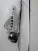 An as new Callaway tri-force carbon quantum driver (Right handed) and an as new Project x Denali 5.5