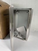 A boxed as new RS PRO 304 Stainless Steel Wall Box, IP66, 360 x 240 x 150mm.