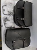 One as new pair of Craftride leather saddlebags with fittings. Approx 390mm x 300mm x 170mm.