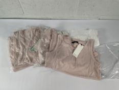Six as new women's Oui Filiz Tops, sepia rose (assorted sizes).