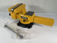 A DeWalt DXMF08BV 8-Inch Swivel Base Bench Vise.