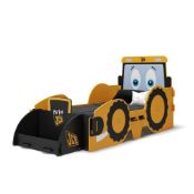 A boxed as new Kidsaw JCB Digger junior bed JCBJB (stock image).