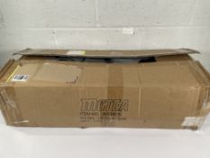 A Motea universal folding garage motorcycle tent, black.