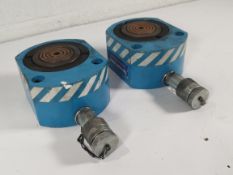 Two pre-owned Tangye XR jacks, capacity 50 tonne, 700bar / 10000 PSI.