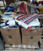 A pallet of assorted miscellaneous items to include pet, homewares and related.