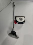 An as new Odyssey AI-One milled 2-ball T Pistol golf putter (R/H).