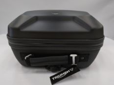 As new Triumph semi rigid top box A9510901 with fittings.