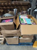A pallet of assorted books to include fiction/non-fiction.