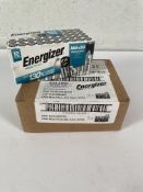 Three packs of 50 Energizer Max Plus AAA LR03 alkaline batteries 1.5 V.