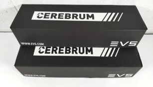 Two EVS Cerebrum broadcast control panel, 16 programmable LCD buttons + rotary dial, boxed. (CCP1601