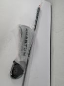 An as new Callaway tri-force carbon quantum driver (Right handed) and an as new Project x Denali 6.0