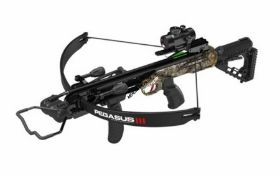 An as new Hori-Zone Pegasus III recurve crossbow, 275 FPS speed, draw weight - 185 lbs, box opened a