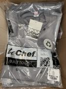 Sixteen as new Dennys Le Chef Executive Jackets S/S, grey (S, M, L).