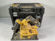 A pre-owned DeWalt DCS520 Plunge Saw (unit only).