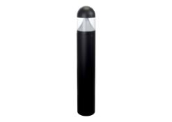 An NVC NRB25/LED/BK/740 Rebus 25W LED 1M Bollard Black Dome Top (stock image).