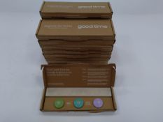 Twenty as new Good Time magnetic soap bar holders, each with three magnetic attachments.