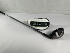 An as new Callaway Elyte X Golf Fairway Wood #3, RH, Denali 60G.HY 5.5 shaft.