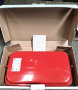 Eight Baxi RP250L heating expansion vessels - 8 litre, M14 x 1 x 32, prec 1.0 bar, worn packaging, b
