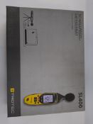 As new Trotec SL400 sound level meter with mini tripod, power adaptor, carrying case and analysis so