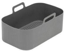 Thirty six as new twin pack air fryer silicon liners, grey, for Ninja dual air fryers - 72 total (X0