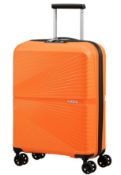 A boxed as new American Tourister Airconic TSA Suitcase (77 CM), Mango Orange (stock image).