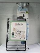 A Brabantia Ironing Board B and a Brabantia HangOn Drying rack 25metres, both as new.