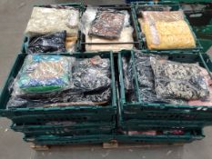 Fifteen crates of Asian style clothing, various styles, various sizes. *Crates not included.