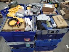 Fifteen crates of assorted commercial, industrial and related goods. *Crates not included.