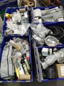 Fifteen crates of assorted commercial, industrial and more. *Crates not included.