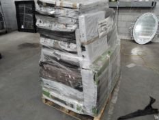 Pallet of Homebase Outdoor Storage Boxes. *Customer returns.