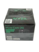 Two as new Wyze Cam OG Indoor/Outdoor 1080p Smart Home Security Cameras with Color Night Vision in B