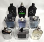 Forty Calvin Klein perfumes/testers and related (please note: bottles may have been used/packaging m