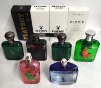 Thirty five perfumes/testers and related to include Ted Baker and Ralph Lauren (please note: bottles