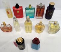 Forty five Ferrari, Adidas, Hollister, Missoni and Cacharel perfumes/testers and related (please not