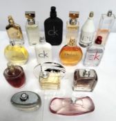 Thirty Calvin Klein perfumes/testers and related (please note: bottles may have been used/packaging