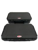 Two as new Max Waterproof Cases with Foam; 1 x MAX003S, 350 x 230 x 59mm & 1 x MAX004S, 350 x 230 x